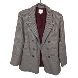 Favorite Daughter Black and White Houndstooth Blazer